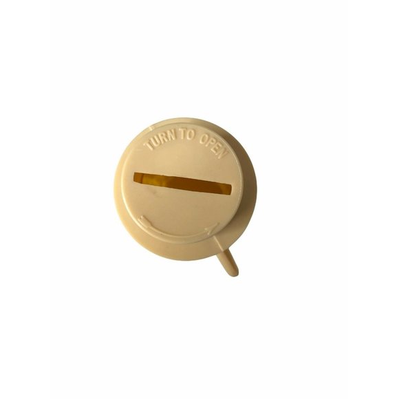 Vintage Planters Mr Peanut Coin Bank Hard Plastic Tan Beige Made in USA 9" Tall - Picture 6 of 7